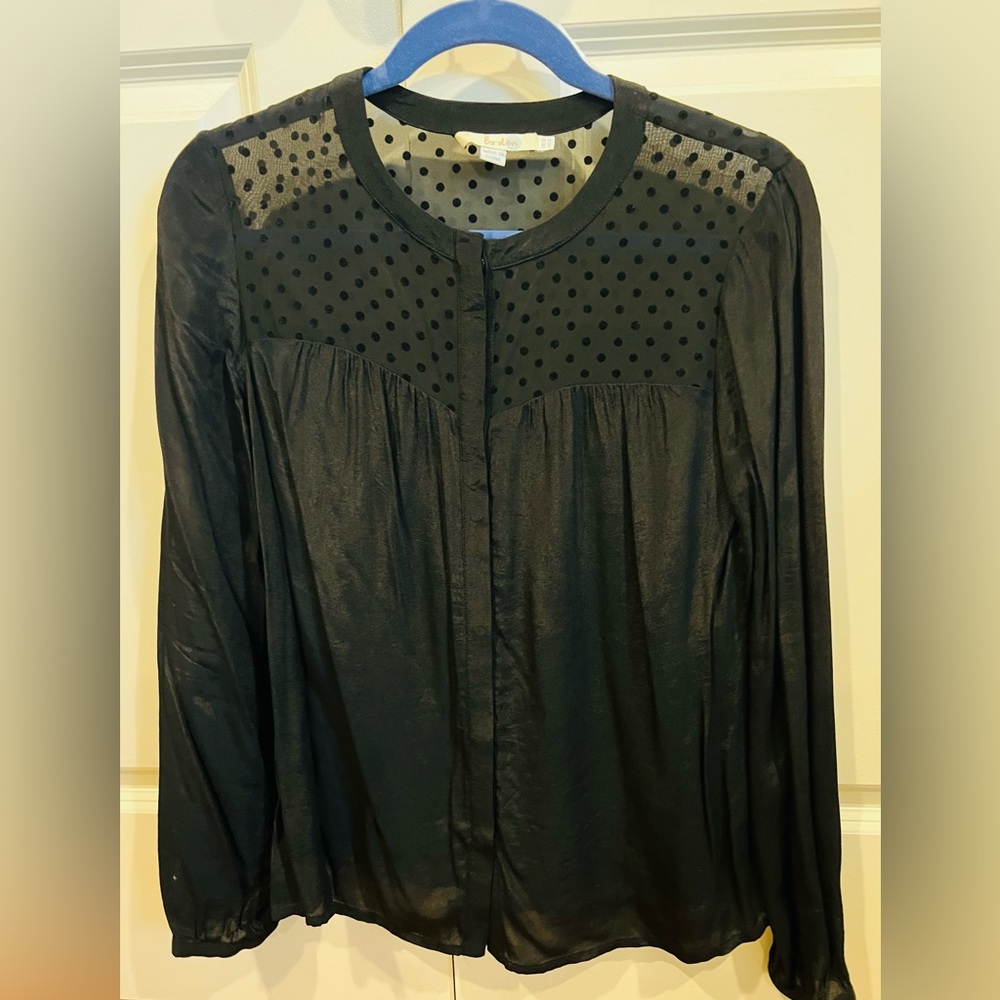 Boden black blouse